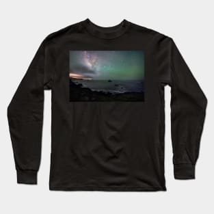 The Milky Way Over the Pacific Long Sleeve T-Shirt